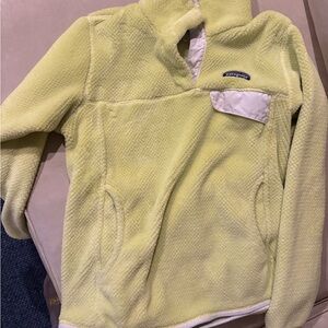 Patagonia Neon Yellow Fleece Pullover